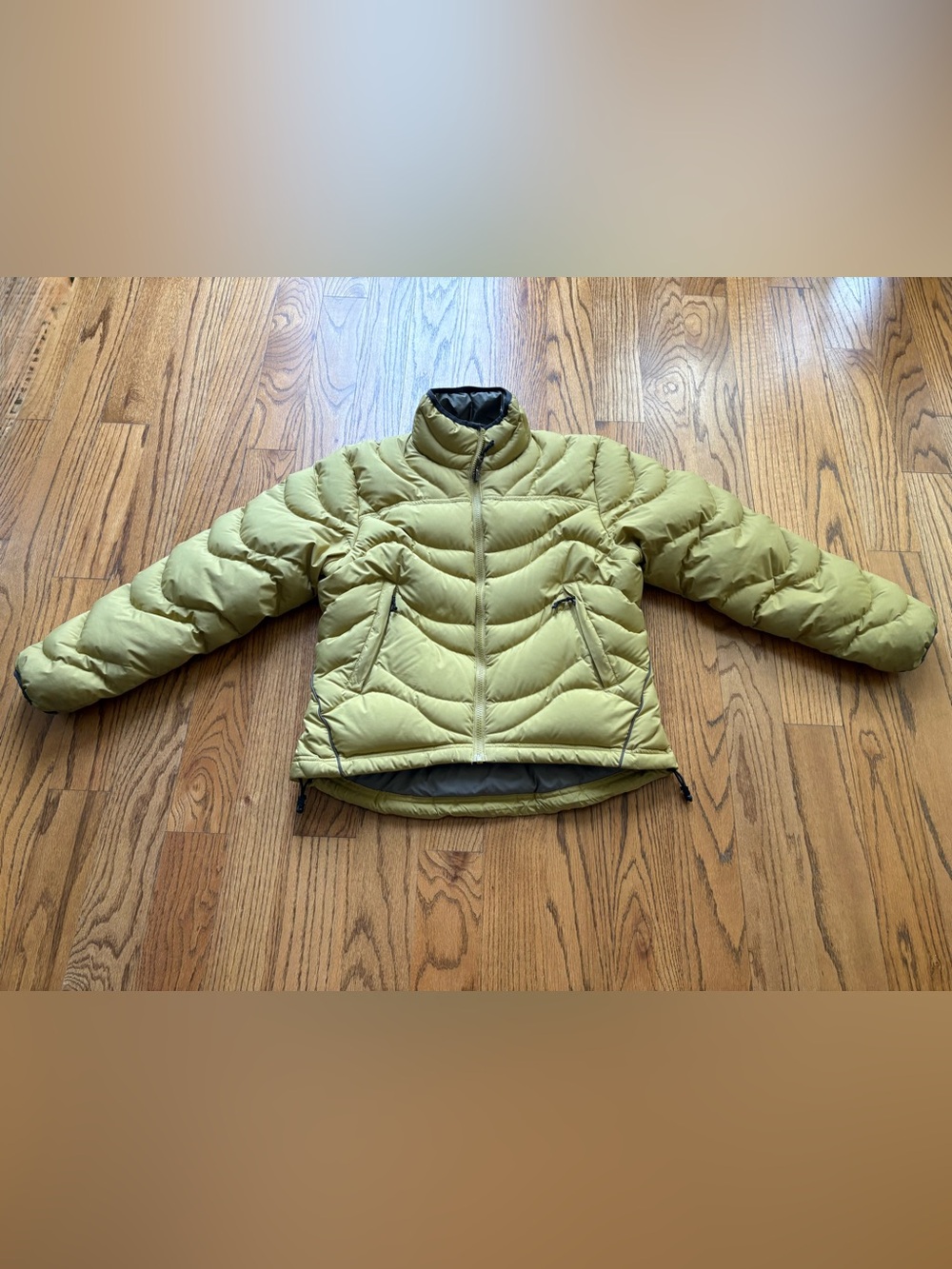 REI Woman Olive Green PufferJacket Sz S, preowned - Picture 2 of 6